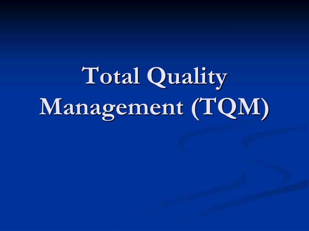 PH.D IN TOTAL QUALITY MANAGEMENT